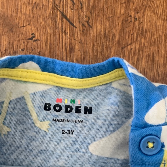 Mini Boden Blue Dress with Seagull Pattern - Picture 2 of 2